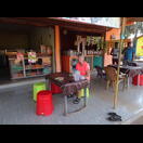 Frühstück gab es erst nach 16&nbsp;km (4 x Egg-Dosa + 2 x Tee für 1,36&nbsp;€)